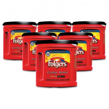FOL 20421CT  Folgers Classic Roast Coffee 6-30.5 oz Per Case