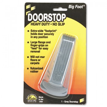 MAS 00941 Big Foot Door Stopper Gray Per Each