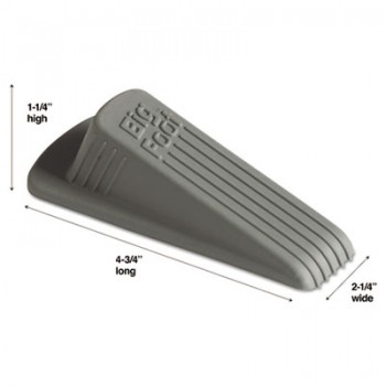 MAS 00941 Big Foot Door Stopper Gray Per Each