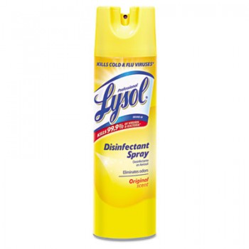 RAC 04650CT Lysol Spray Regular Scent 12-19oz Aerosol Cans Per Case
