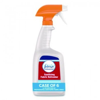 PGC 07309 Febreze Professional Sanitizing Fabric Refresher Light Scent  6-32oz Spray Bottles Per Case