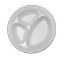 Dart DCC 10CPWQR 10.25 Inch Foam Laminated Compartment Plate 500 Per Case Dart DCC 10CPWQR 10.25 Inch Foam Laminated Compartment Plate 500 Per Case