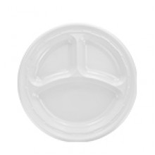 Dart DCC 10CPWF 10.25 Inch Plastic Compartment Plate 500 Per Case Dart DCC 10CPWF 10.25 Inch Plastic Compartment Plate 500 Per Case