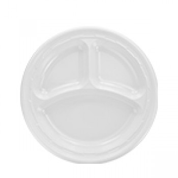 Dart DCC 10CPWF 10.25 Inch Plastic Compartment Plate 500 Per Case