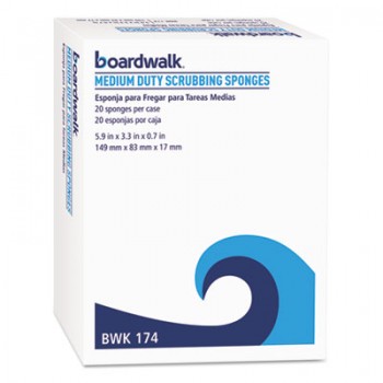 BWK 174 Medium Duty Scrub Sponge 3.69x6.25 20/case