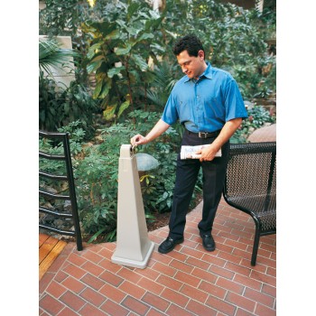 RCP 257088BG Beige Grounds Keeper Cigarette Receptacle Per Each