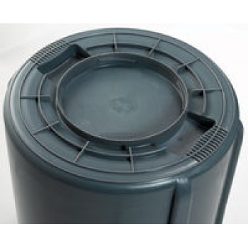 RCP 264360BK Rubbermaid 44 Gallon Brute Container w/Venting Channels Per Each