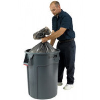 RCP 264360BK Rubbermaid 44 Gallon Brute Container w/Venting Channels Per Each