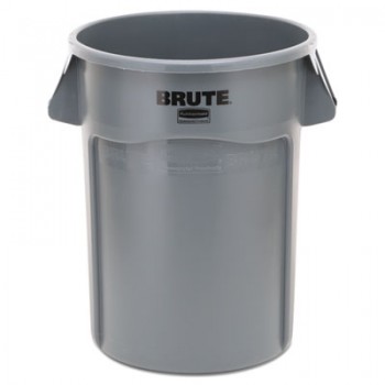 RCP 264360GY Rubbermaid 44 Gallon Gray Brute Container w/Venting Channels Per Each
