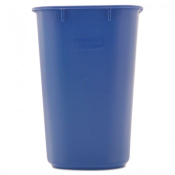 RCP 295573BE Small Wastebasket 13 5/8 Quart Blue Printed We Recycle Per Each