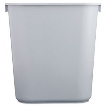 RCP 2955GRA Gray Small Deskside Wastebasket 3.5 Gallon Per Each