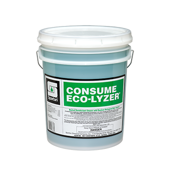 Spartan 329705 Consume Eco-Lyzer Cleaner - Disinfectant - Deodorizer 1:64 5 Gallon Per Pail