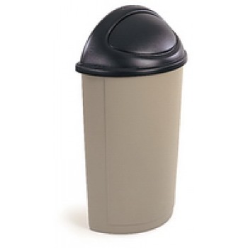 RCP 362000BKBLA Untouchable Half Round Lid Black Per Each RCP 362000BKBLA Untouchable Half Round Lid Black Per Each