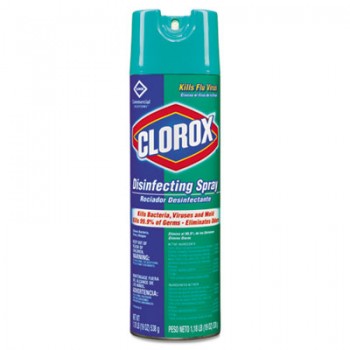 CLO 38504CT Clorox Disinfecting Spray Fresh Scent 12-19oz Aerosol Cans Per Case