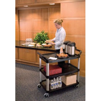 RCP 409100CM 3-Shelf Utility Cart Off White Per Each