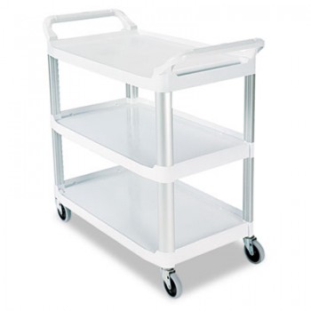RCP 409100CM 3-Shelf Utility Cart Off White Per Each