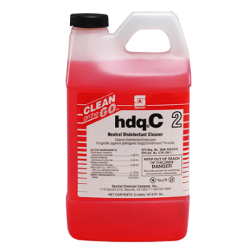 Spartan 107002 Clean On The Go Profect 64 HDQ-C2 Neutral Disinfectant Cleaner (132 Gallons) 4-2 Liters Per Case