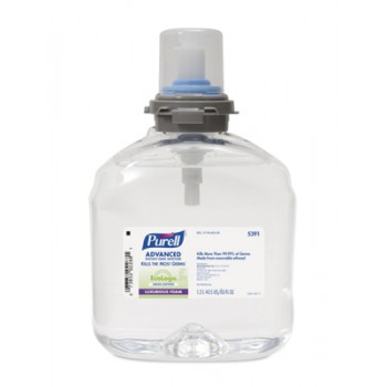 GOJO 539102CT TFX Purell Touch Free Foam Green Seal Certified Instant Hand Sanitizer (3000 Uses) 2/1200ML Per Case
