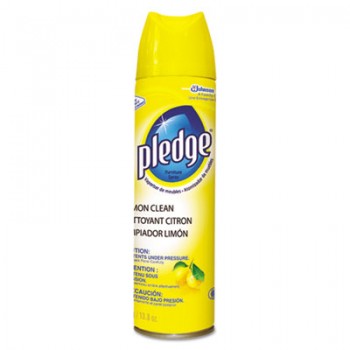SJN 301168 SC Johnson Pledge Furniture Polish Lemon 14.2 oz Aerosol 6 Per Case