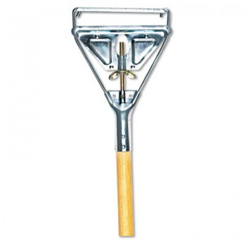 BWK 605 63 Inch Heavy Duty Wood Mop Handle Metal Quick Release Bottom Bar with Wing Nut Per Each