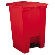 RCP 6144RED Step On Can 12 Gallon Red Per Each