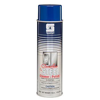 Spartan 631000 Stainless Steel Cleaner & Polish Water Based 12-20oz Aerosol Cans Per Case