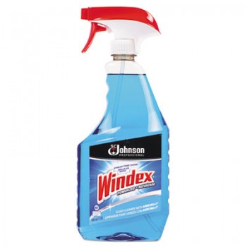 SJN 322338 Windex Amonniated Glass Cleaner w/Trigger 8/32oz Per Case