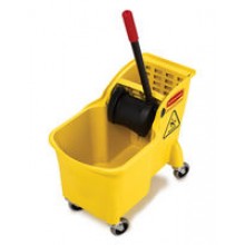 RCP 738000YEL 31 Quart Tandem Bucket & Wringer Combo Per Each