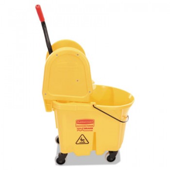 RCP FG757788YEL WaveBreak Combo 26-35 QT Bucket & Down Press Wringer Yellow Per Each