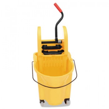 RCP FG757788YEL WaveBreak Combo 26-35 QT Bucket & Down Press Wringer Yellow Per Each