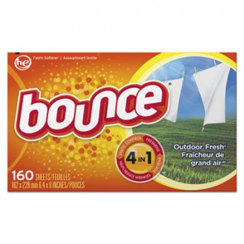 PGC 80168CT Bounce Fabric Softener 160 Sheets Per Box 6 Boxes Per Case