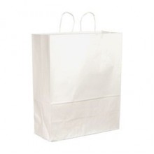 DRO 84640 13 x 6 x 16 White Sup-R-Mart Shopping Bag 65lb 250 Per Case