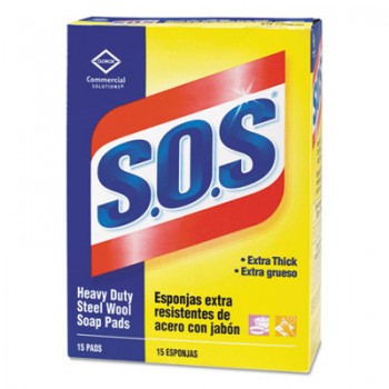 CLO 88320CT Clorox S.O.S Institutional Soap Pad 15 Pads Per Box 12 Boxes Per Case