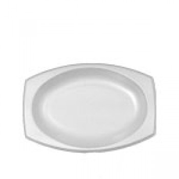 Dart DCC 9PRWQR 7x 9 White Foam Platter 500 Per Case