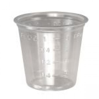 Dart DCC P101M 1oz Graduated Medical Clear Plastic Cups 5000 Per Case