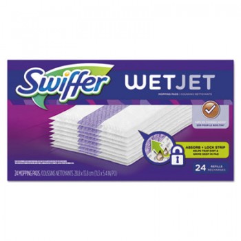 PGC 08443 WetJet System Refill Cloths White 11.3x5.4 24 Per Case