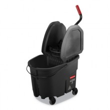 RCP FG1863898 BLACK WaveBreak Combo 35 QT Bucket & Down Press Wringer Per Each