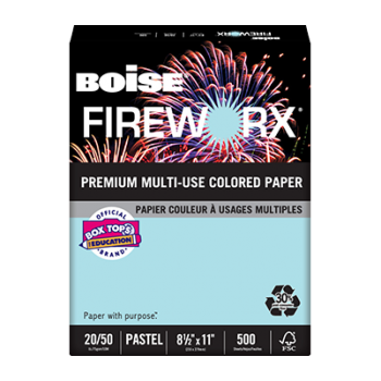 WHD 4762050  8.5 x 11 20LB Copy Paper Blue 500 Sheets Per Ream