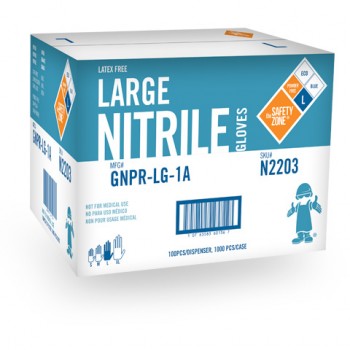Safety Zone GNPRSM1M Blue Small Powder Free 4 MIL Nitrile Glove 100 Per Box
