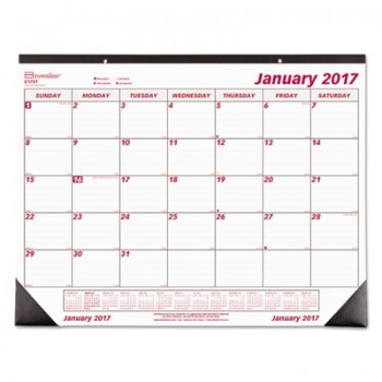 RED C1731 Monthly Deskpad Chipboard Calendar Per Each