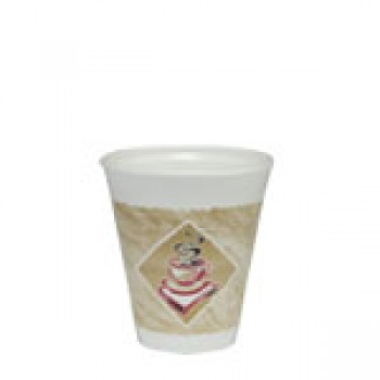 Dart DCC 12X16G Cafe 12oz Foam Cups 1000 Per Case Dart DCC 12X16G Cafe 12oz Foam Cups 1000 Per Case