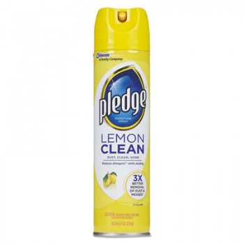 SJN 336298 Pledge Lemon Scent 6 - 9.7 oz Cans Per Case