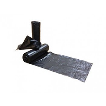 COL HCR33MB 24x33 8 Micron Black Coreless 12-16 Gallon Can Liners 20/50 Bags Per Case