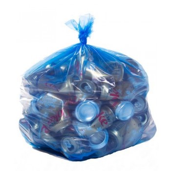 COL CCB44GAL 38x48 1.3 Mil 44 Gallon Printed Blue Tint Recycle Bags 100 Bags Per Case