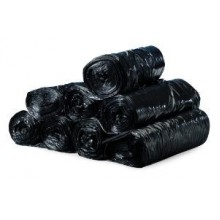 COL HCR48XB 40x48 16 Micron Black Coreless 40-45 Gallon Can Liners 10/25 Bags Per Case