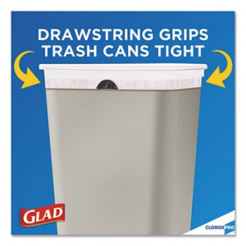CLO 70427 White Forceflex Drawstring 13 Gallon Tall Kitchen Liners 100 Per Case CLO 70427 White Forceflex Drawstring 13 Gallon Tall Kitchen Liners 100 Per Case