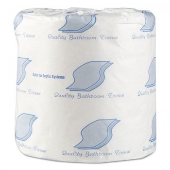 WHD SBT1000 Bath Tissue 1 Ply 1000 Sheets 4 Inch x 3.75 Inch 96 Rolls Per Case