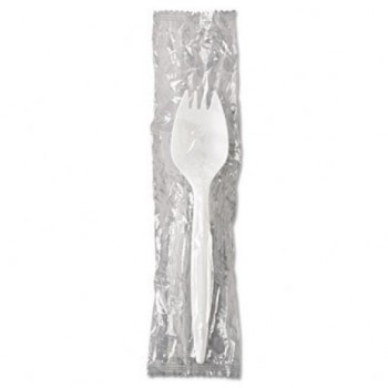 WHD IEDW Wrapped Medium Weight Spork 1000 Per Case