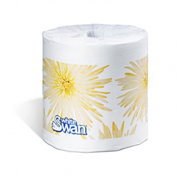 KSP 5113 White Swan 1 Ply Toilet Tissue 1000 Sheets 4 x 3.8 48 Rolls Per Case