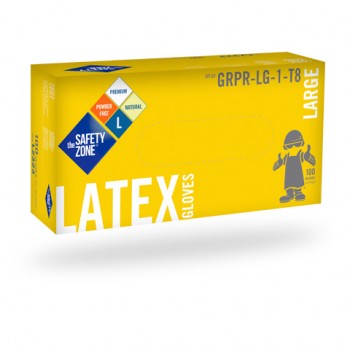 Safety Zone GRDRMD1T Medium Powdered Latex Gloves 100 Per Box